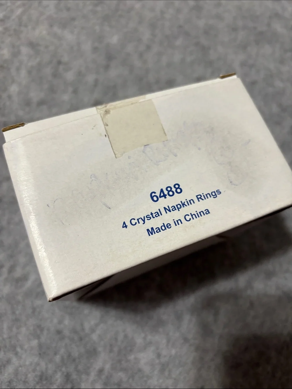 4 Crystal Napkin Rings by Princess House in the Original Box 6488 NIB